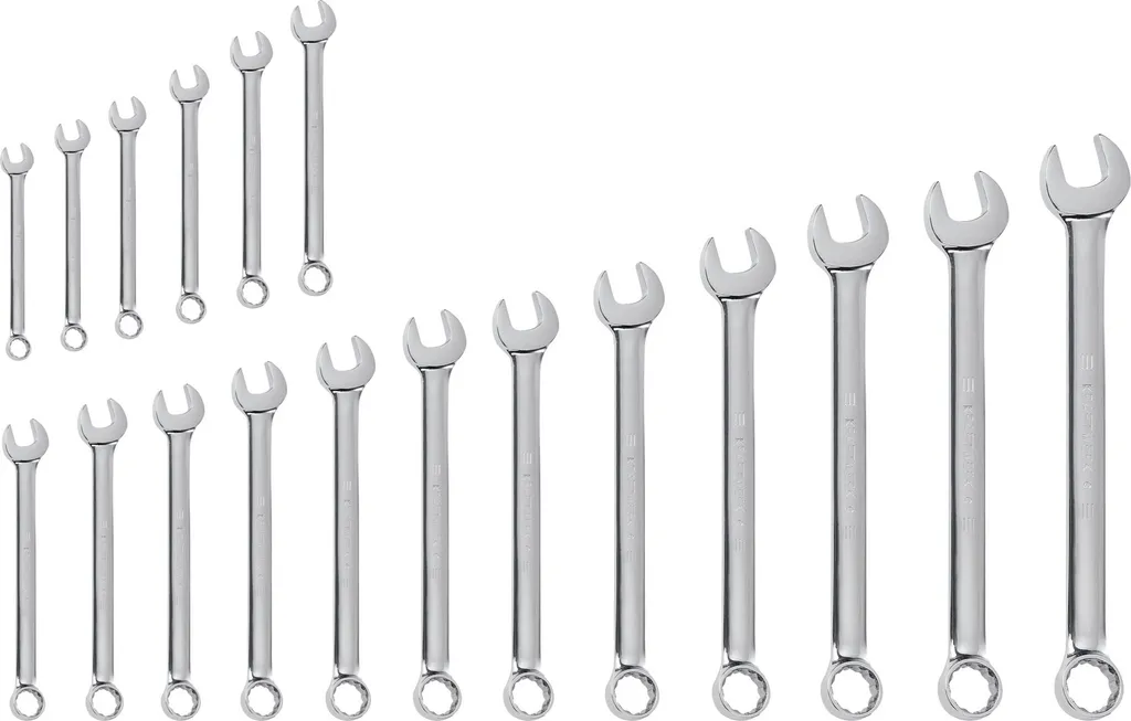 Kraftwerk 3557R Set 18 Chiavi Combinate Lucide 5,5-22mm | Professionale