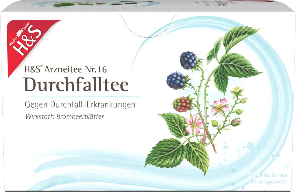 H&S Tisane contre la diarrhée, 20 pcs. Sachets filtres Image du produit 