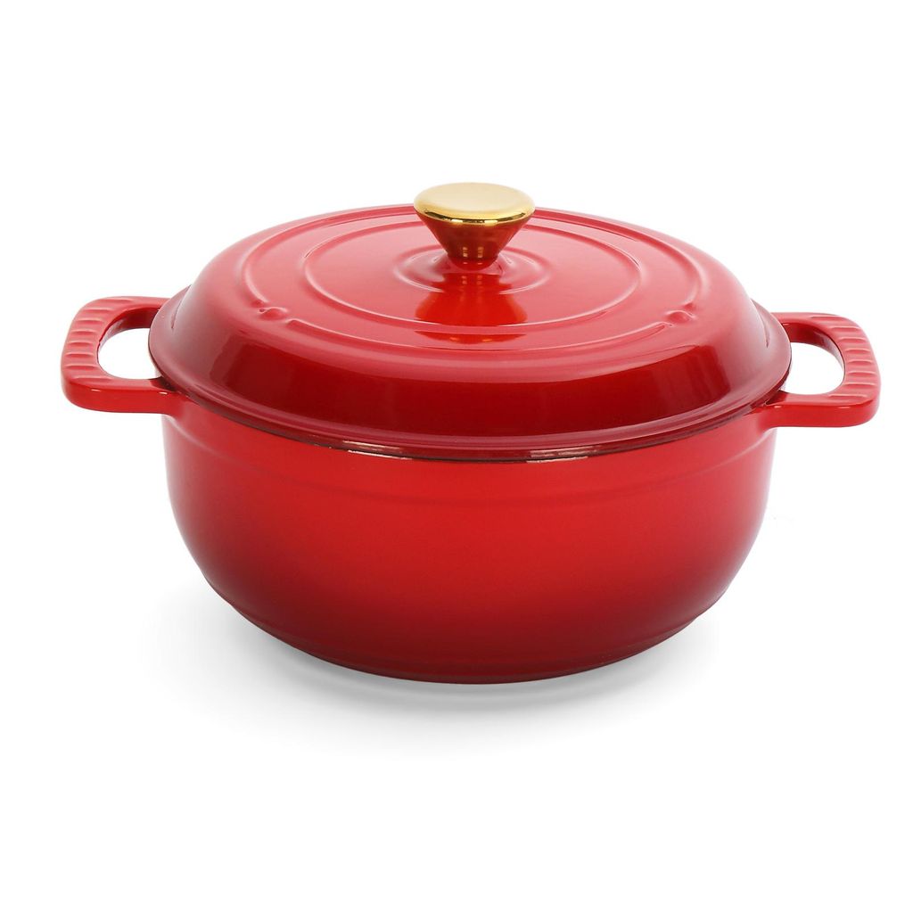 FCH Pentola in ghisa 26 cm - 5QT-4,6 L Tegame smaltata con Immagine del prodotto 