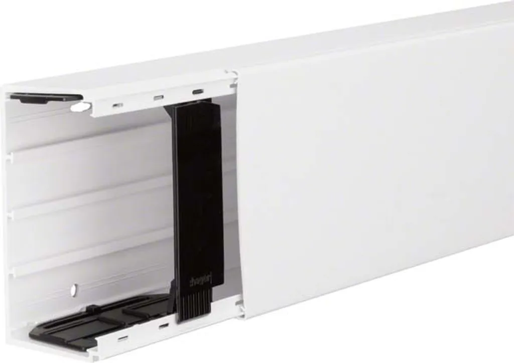 Goulotte large 60x110 mm LFE - Finition Blanc RAL 9016 - Barre de 2 mètres