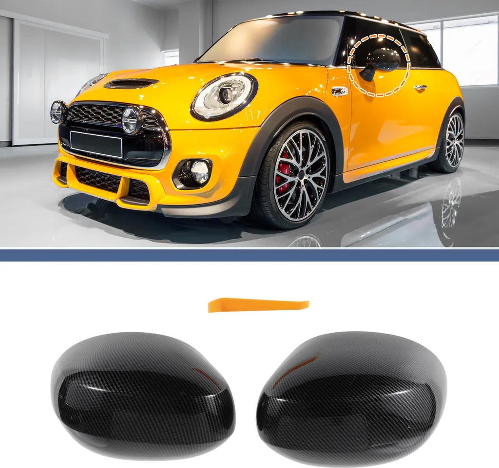 Coque Rétroviseur Gauche Droite Noir pour Mini F54 Clubman 2020-2024