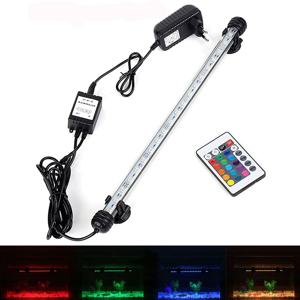 38cm LED Aquarium Lampe Tank Leuchte RGB Dimmbar Produktbild 