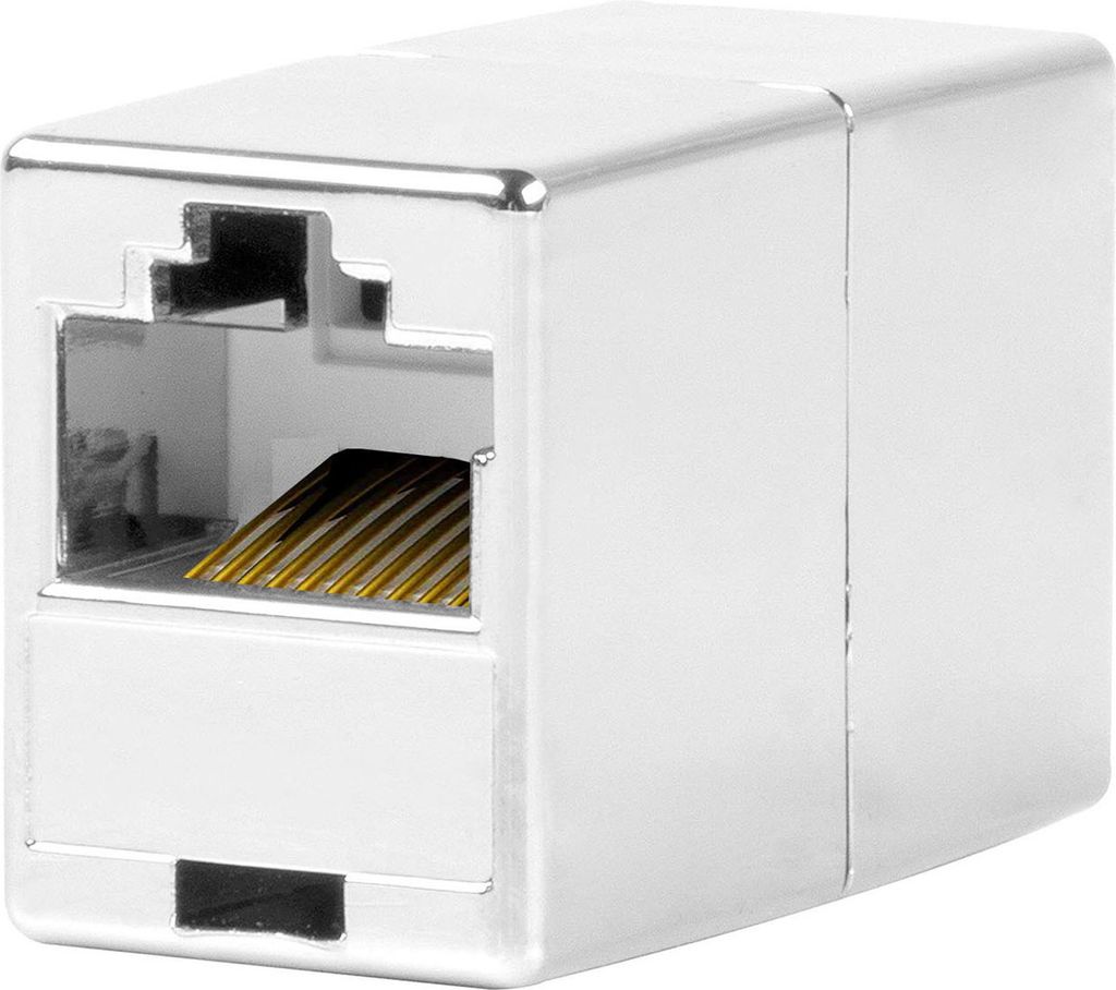 ORSEM CAT6 Kupplung CAT7 / CAT8 Verbinder Netzwerkkabel Patchkabel Ethernet Kabel Adapter Modular Geschirmt 2x RJ45 Buchse DSL LAN RJ45 Silber