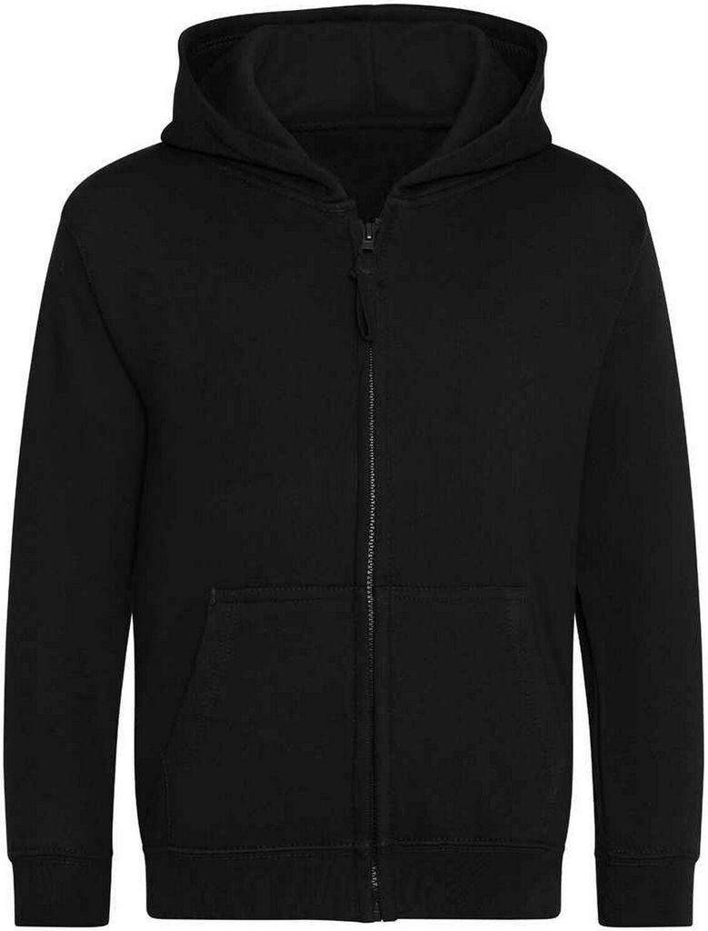 AWDis Cool - "Zoodie" Hoodie mit durchgehendem Reißverschluss für Kinder PC5213 (128) (Schwarz)