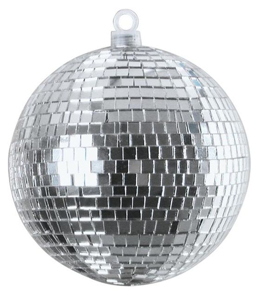 Spiegelkugel 10cm silber- Diskokugel (Discokugel) zur Dekoration - Echtglas - mirrorball silver