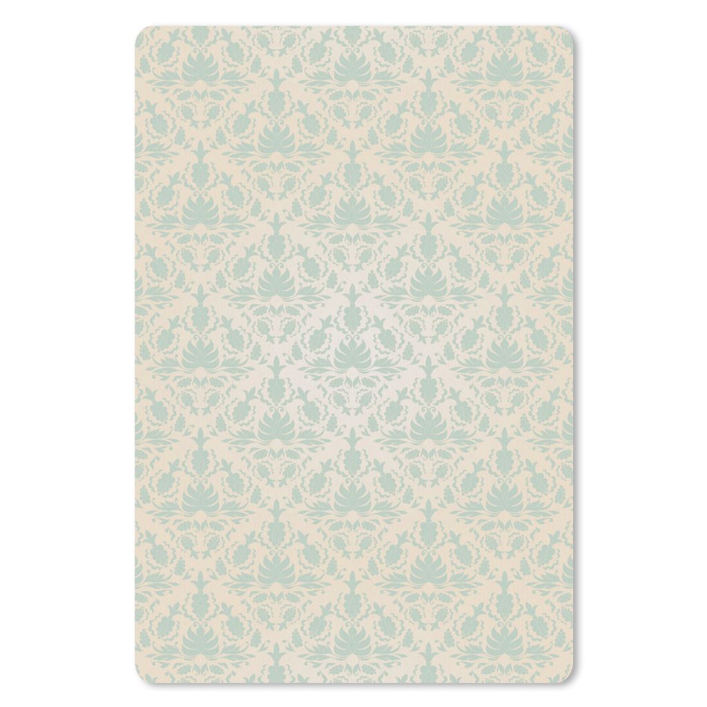 MuchoWow Mauspad Mousepad Damast - Vintage - Pastell - Design 40x60 cm - Mousepads - Maus Mat - Pad - Mausunterlage - Schreibtisch Accesoire