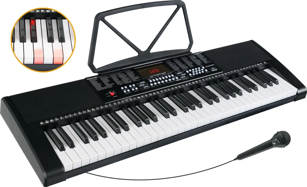 Clavier Arrangeur Numérique McGrey LK-6120-MIC et Micro Filaire Intégré