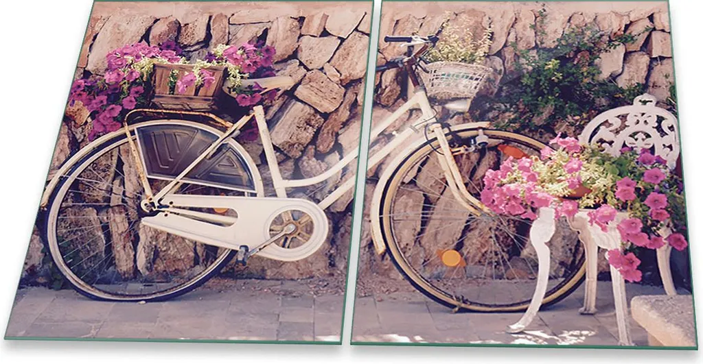 Coprifornelli in Vetro Retro Pink 2 Pezzi 40x52 cm | Protezione Universale