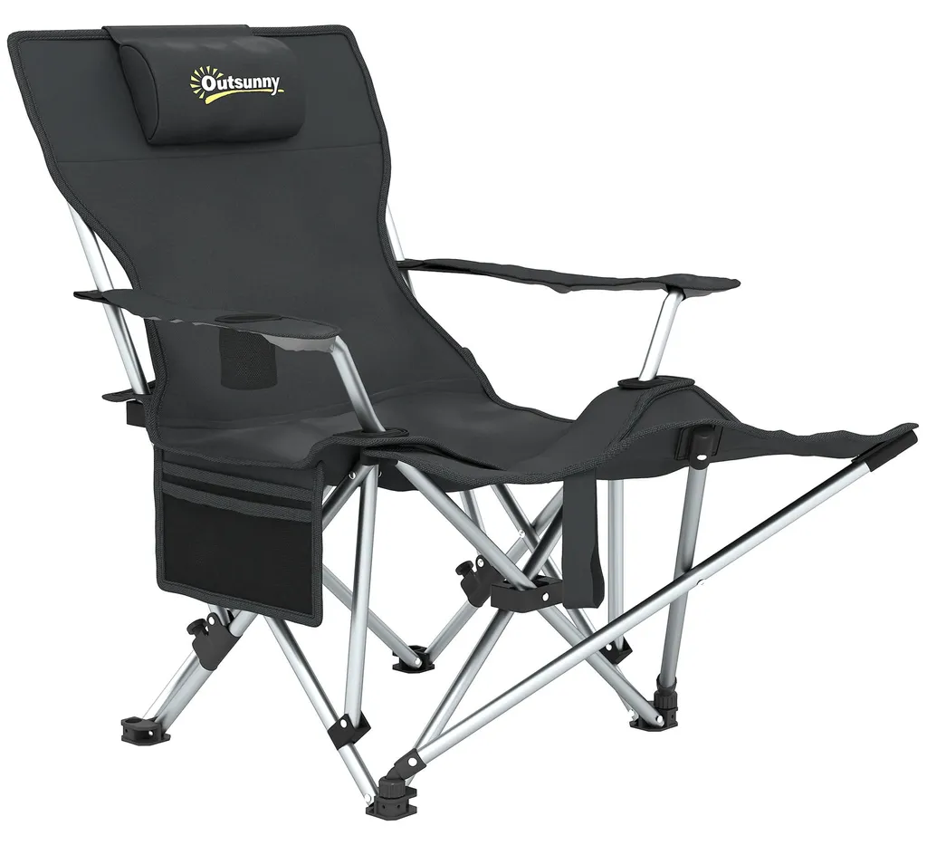 Fauteuil de relaxation extérieur pliable idéal camping pêche et jardin