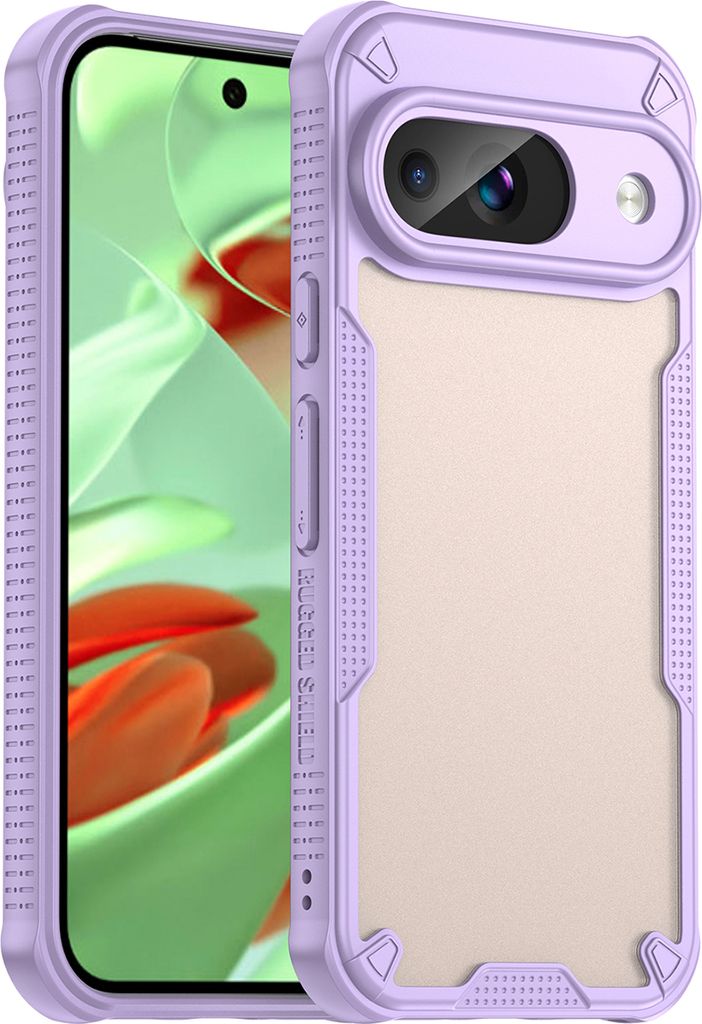 Schutzhülle für Google Pixel 10 / Pixel 10 Pro Transluzente Matt Rückseite Stoßfeste TPU Bumper Hülle Lila