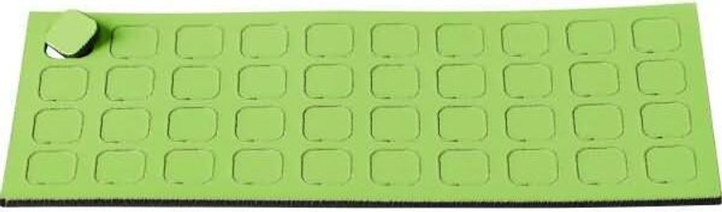 Magnetische Symbole Quadrat 9x9mm VE=40 Stück lind