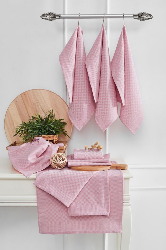 Hermia Concept, Lola - Rose, lot de torchons de cuisine (10 Image du produit 