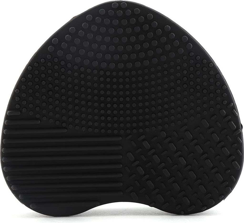 Make-up-Pinselreiniger aus Silikon, Kosmetik-Make-up-Pinselreiniger zum Entfernen von Foundation-Puder, Waschbrett, Scheuerschwamm (Schwarz)