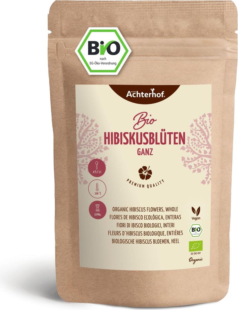 Achterhof Hibiskusblüten ganz (1000g) Produktbild 