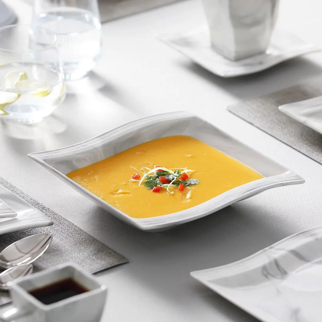 Set Servizio Piatti 30 Pezzi Marmo Ceramica | Best Buy per la Casa - 5