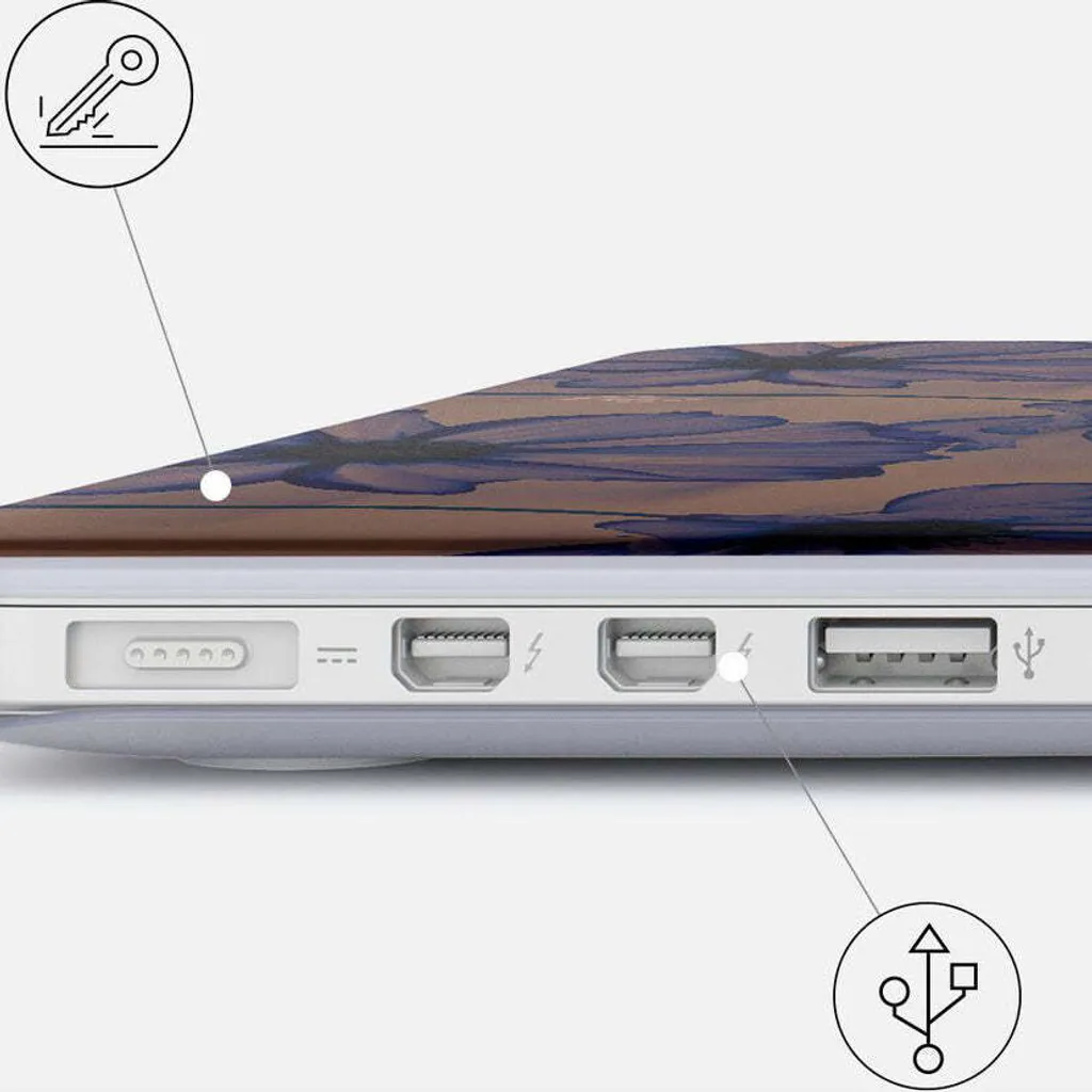 Protection MacBook Air 15 M3 Burga - Design Velvet Night Ultra Résistant - 4