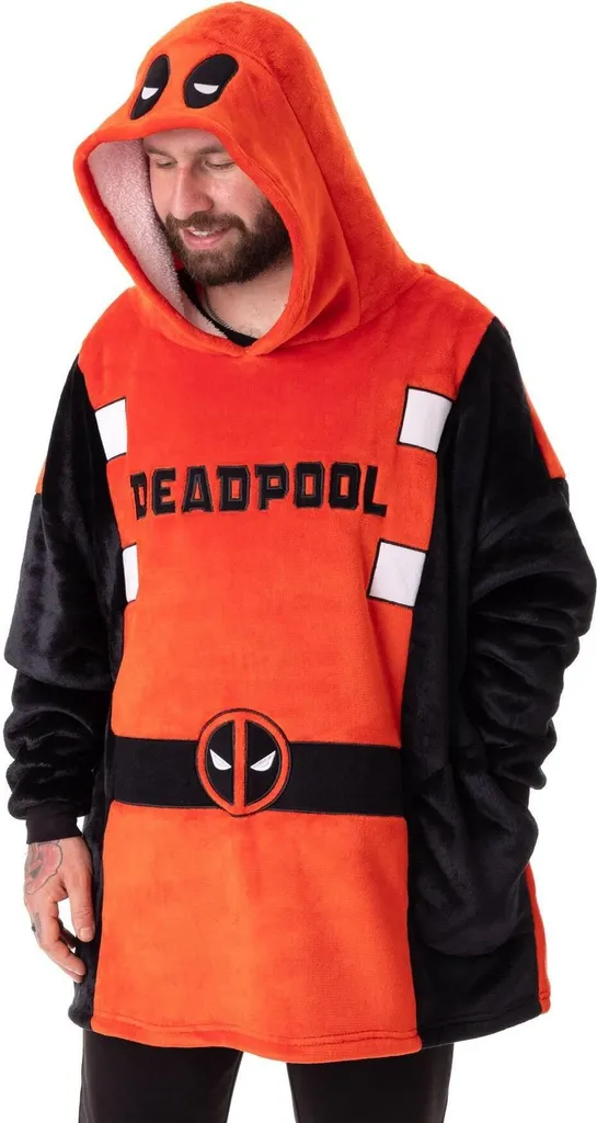 Hoodie de couverture Deadpool NS8604 en molleton épais Taille unique