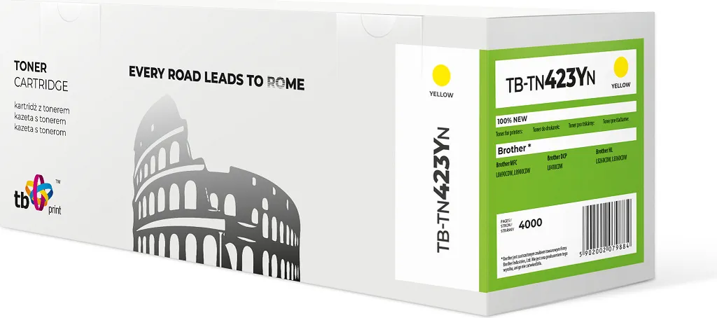 Toner Jaune TN423 Y Neuf pour Brother - Impression Longue Durée 4000p