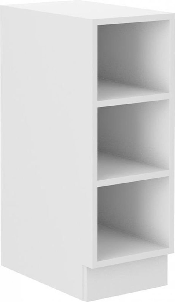 Mobile basso a giorno LUNARA - larghezza 30 cm, bianco Immagine del prodotto 