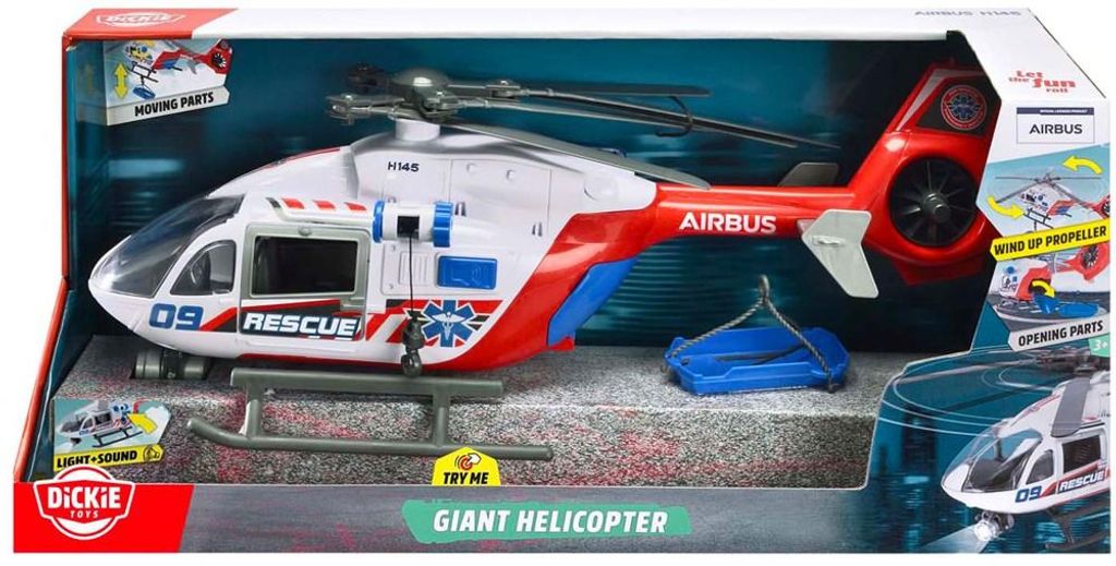 SIMBA Hélicoptère de sauvetage géant Dickie54cm St/Ours Image du produit 