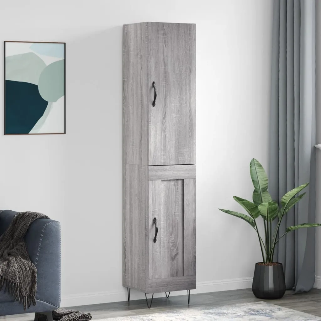 Mobile Alto Ufficio Grigio Sonoma 180cm Maison Exclusive