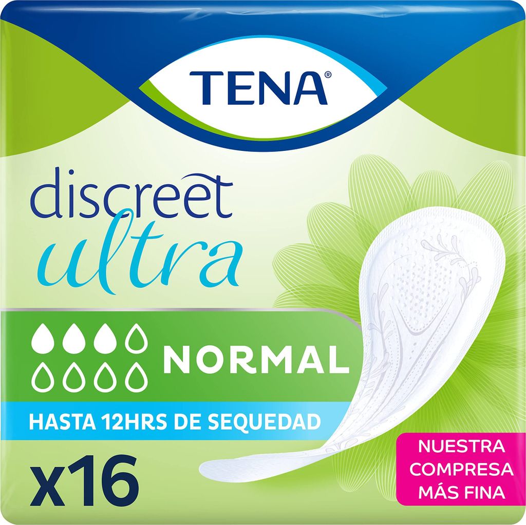 DISCREET ULTRA normal incontinence pad 16 u Produktbild 