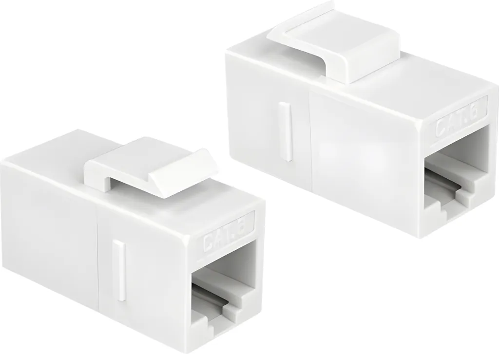 Module Keystone RJ45 Delock 86205 Cat.6 UTP Femelle vers Femelle Blanc