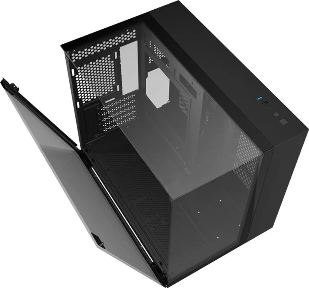 Boîtier PC darkFlash TH285M Noir : Idéal pour Setup Gamer Compact RGB - 4