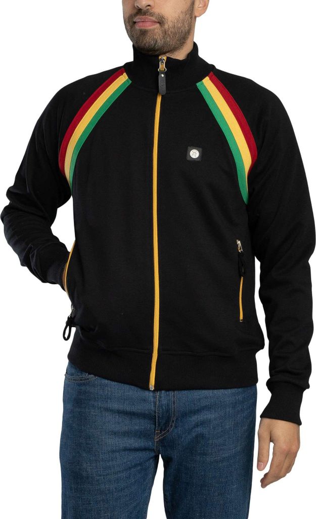 Trojan Raglan-Trainingsjacke, Schwarz M