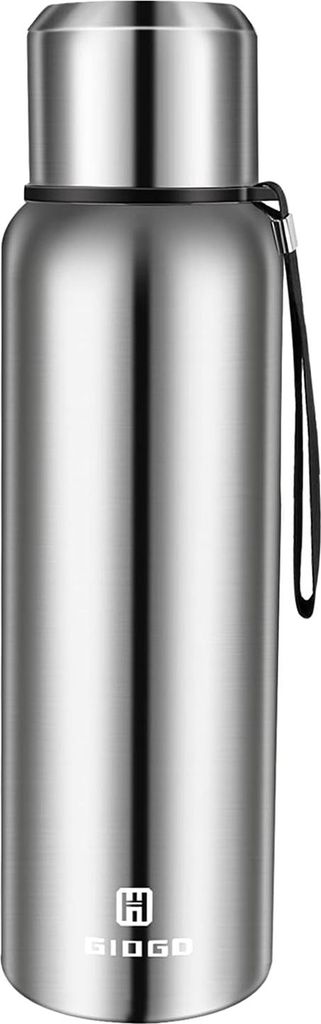 Vakuumisolierte Wasserflasche 750ml mit Auslaufsicherem Deckel - Thermoflasche für Kaffee und kalte Getränke