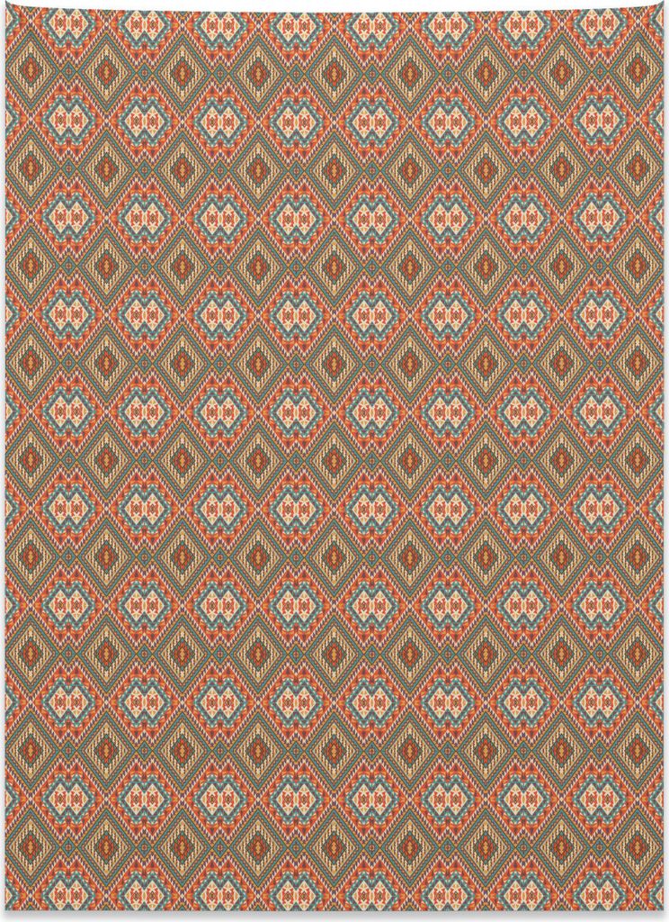 Abakuhaus Bunt Wandteppich, Altes Americana aus Weiches Mikrofaser Stoff Kein Verblassen Klare Farben Waschbar, 110 x 150 cm, Mehrfarbig