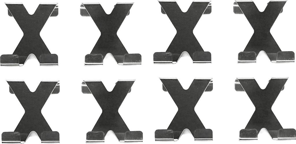8x Türhaken Edelstahl Tür Kleiderhaken Garderobe Produktbild 