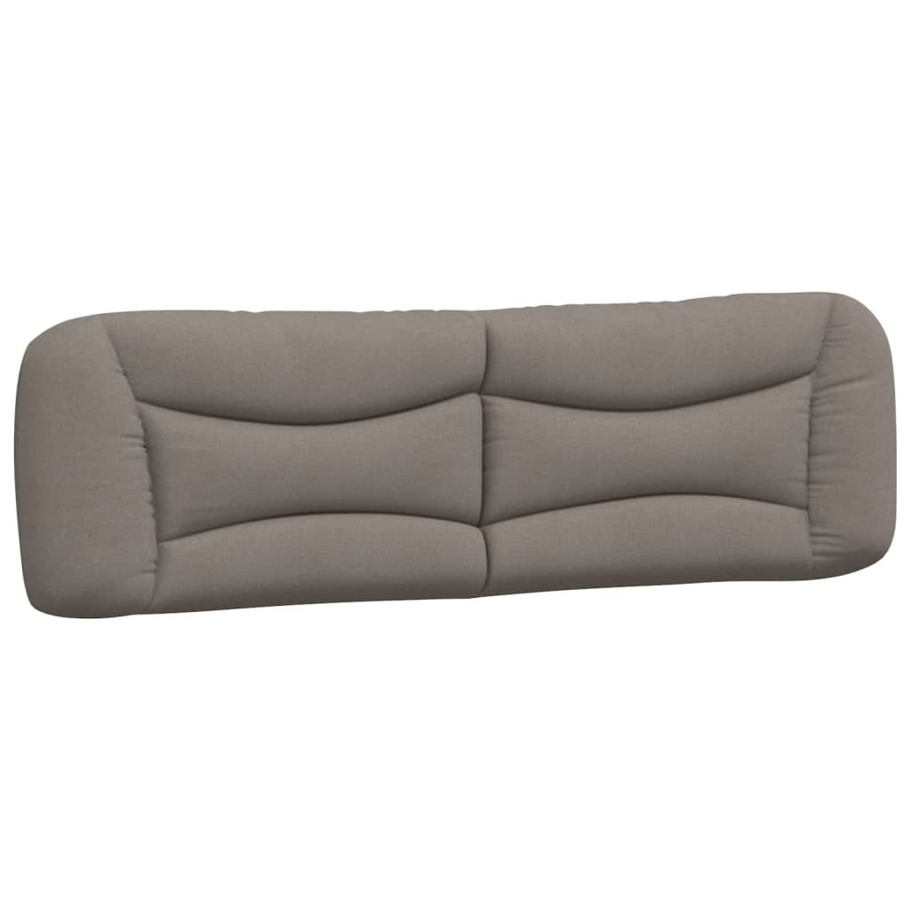 Kopfteil-Kissen "Hvar" Taupe 180 cm Stoff
