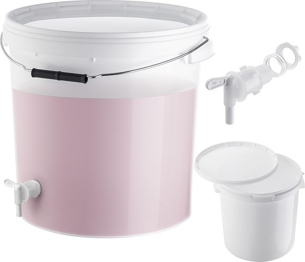 Secchio di fermentazione KADAX 20L, set bianco con Immagine del prodotto 