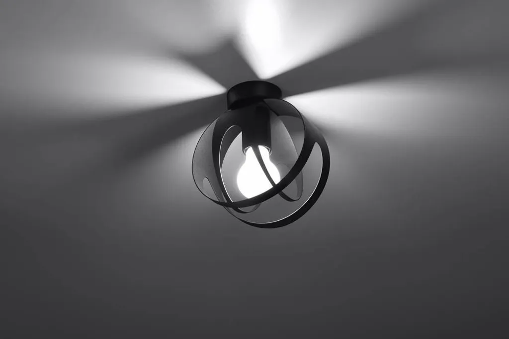 Lampada TULOS Nero Sollux: Look Moderno e Acciaio Nero per la Casa - 12