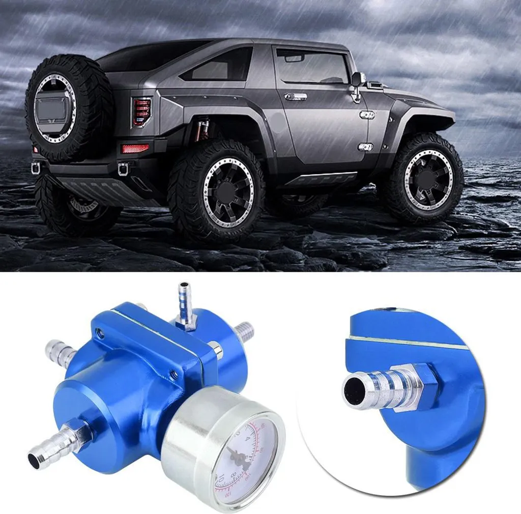 Manomètre de Pression de Carburant Bleu 140 PSI pour Corriger le Flux