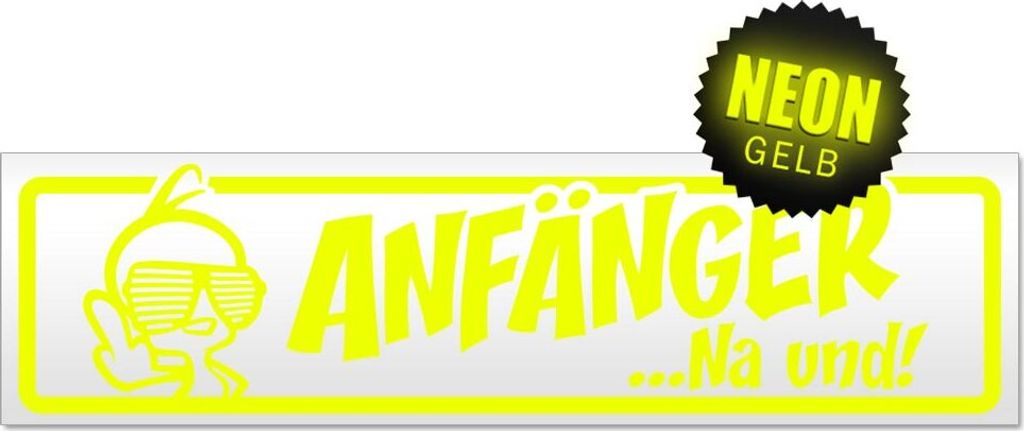 Anfänger na und? Kücken Magnetschild Schild magnetisch