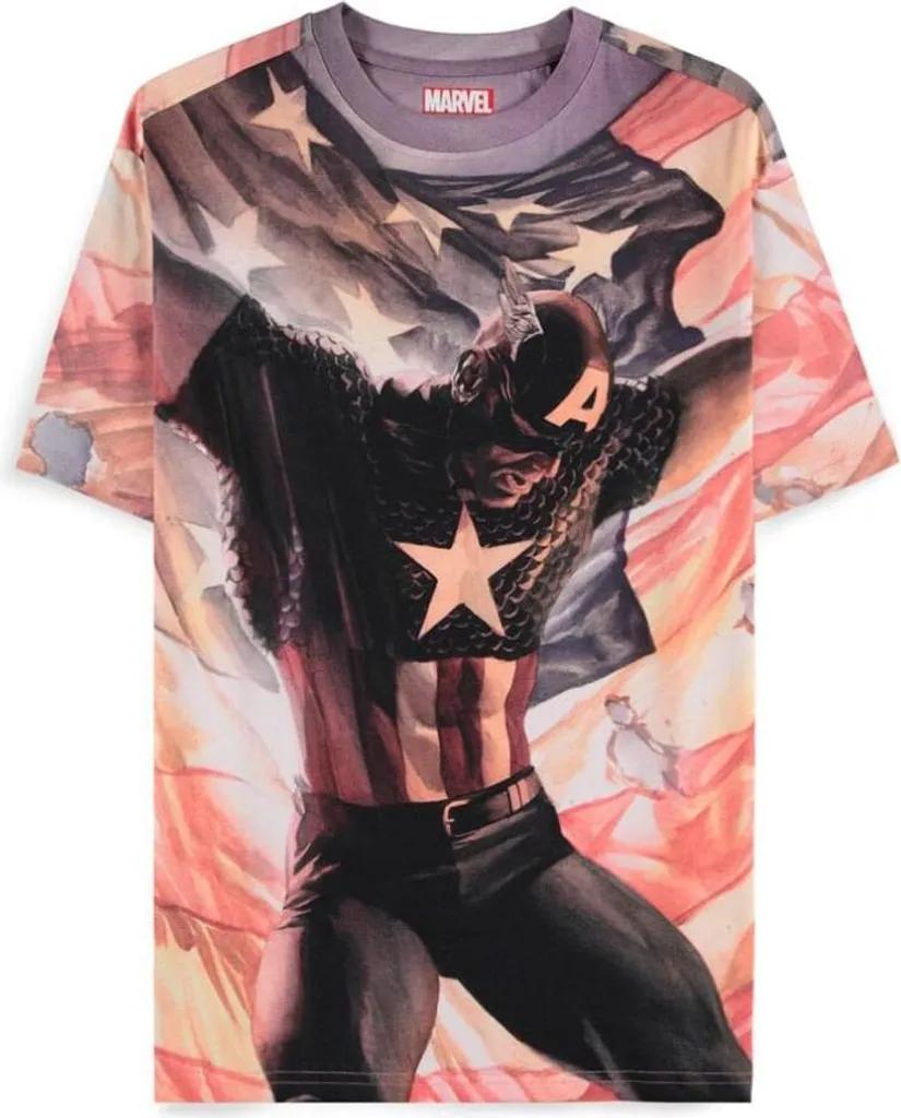 T-shirt Brave New World Captain America 100% Coton Doux - Taille S