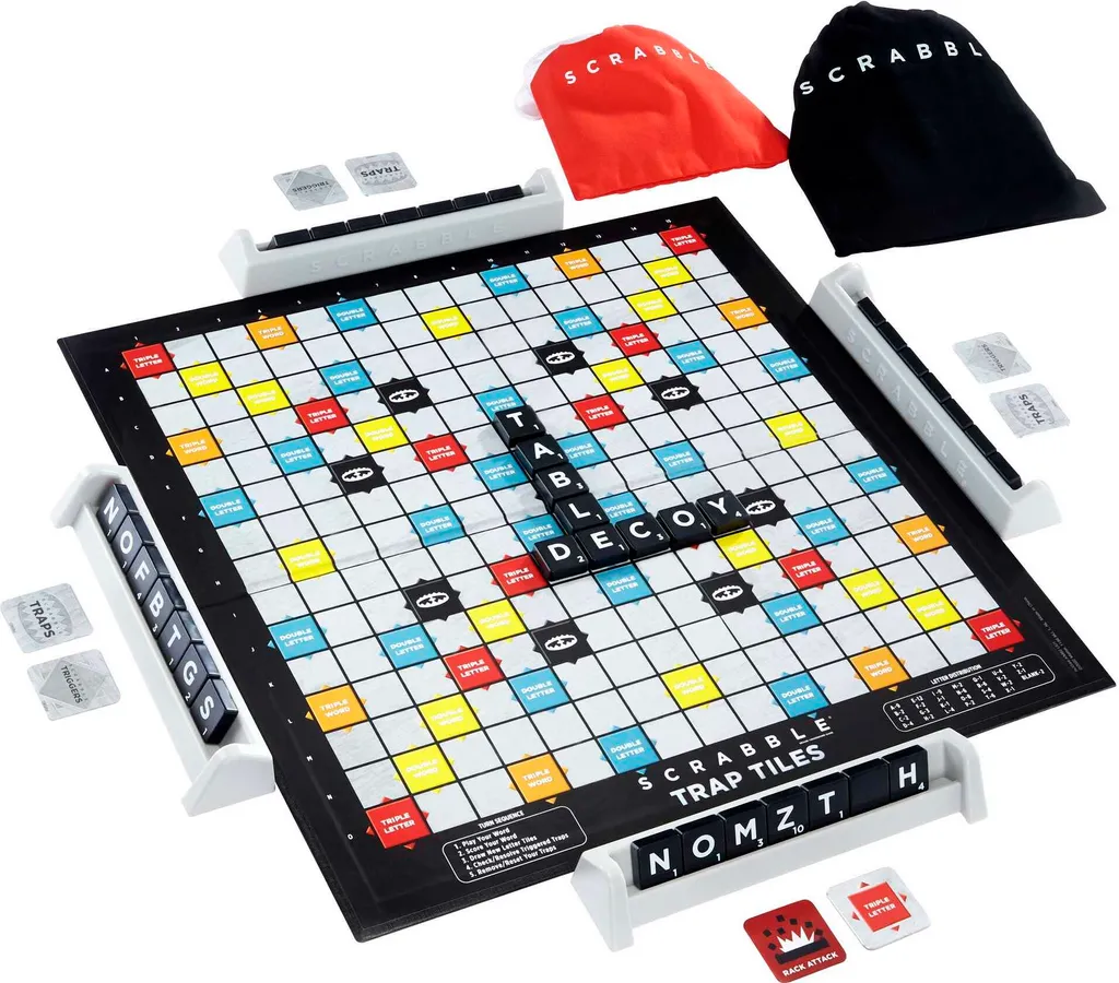 Scrabble Fallen-Gefahr Mattel avec Pièges Tactiques et Design Robuste