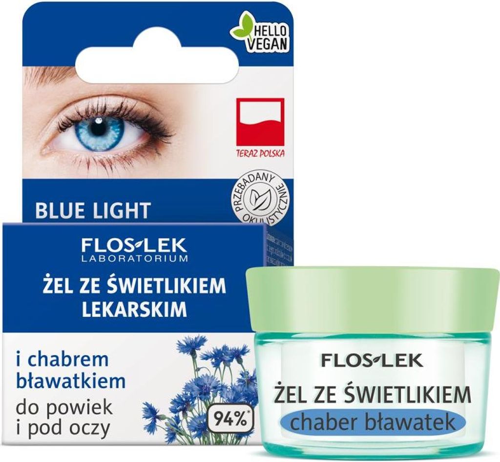 Floslek Eye Gel With Eyebright And Cornflower 10g Produktbild 