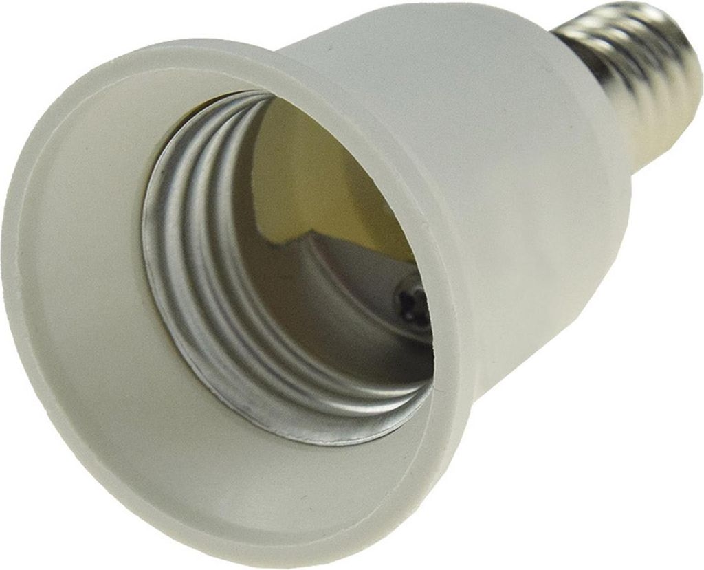 ChiliTec Lampensockel-Adapter, Kunststoff E14 auf E27 Zdjęcie produktu 