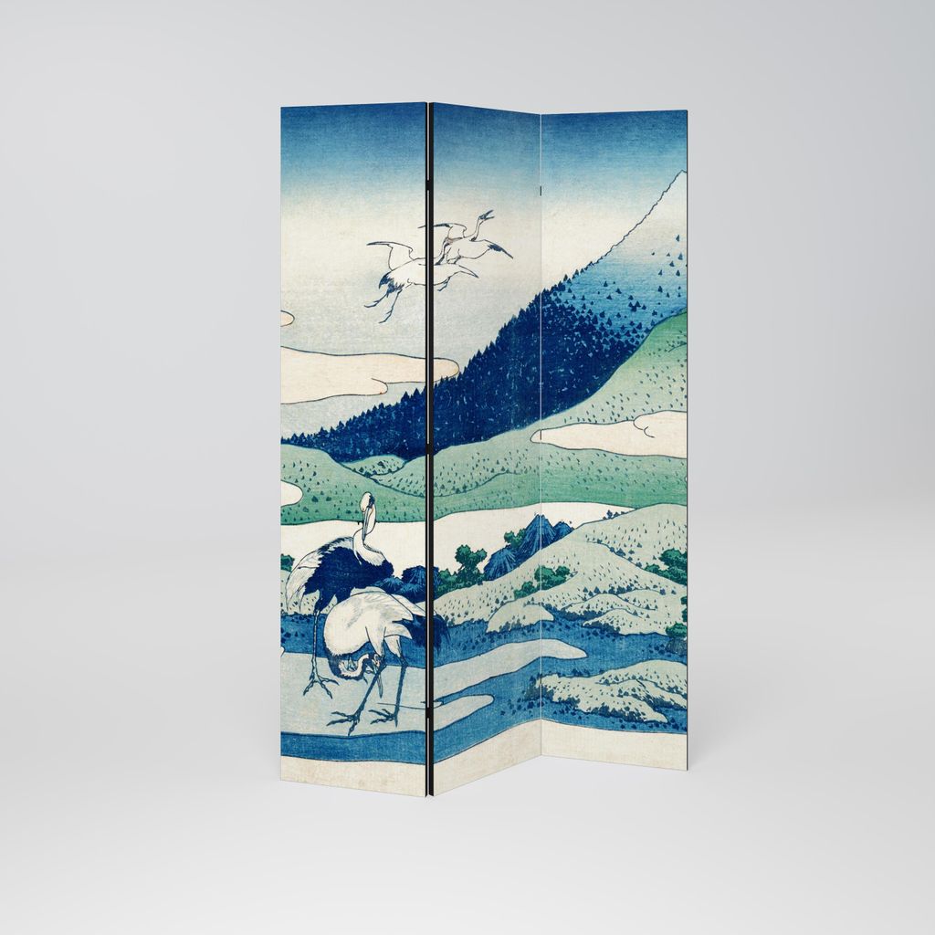 SpaceRebels Paravent Raumteiler - 3-teilig Raumtrenner, Druck 1-Seite - Raumtrenner - Trennwand Wohnung - Room Divider - Spanische Wand Deko Modern...