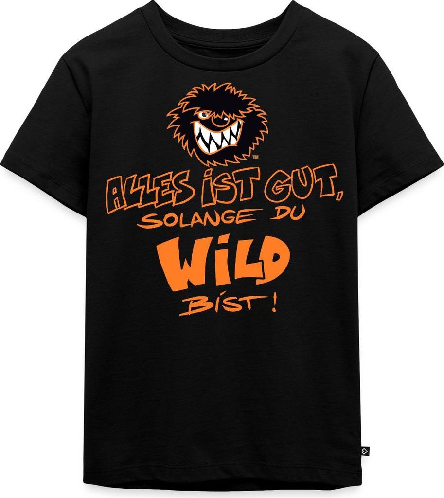 Spreadshirt Die Wilden Kerle Spruch Motto mit Logo Kinder Premium T-Shirt, 98/104 (2 Jahre), Schwarz