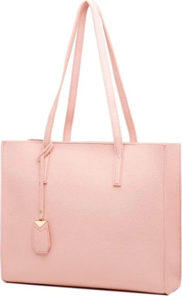 Borsa Shopper Rosa Artigianale con Zip | Grande e Resistente