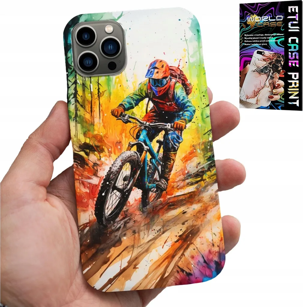 Custodia Protettiva iPhone 11 Pro Max Mountain Bike e Vetro 9H
