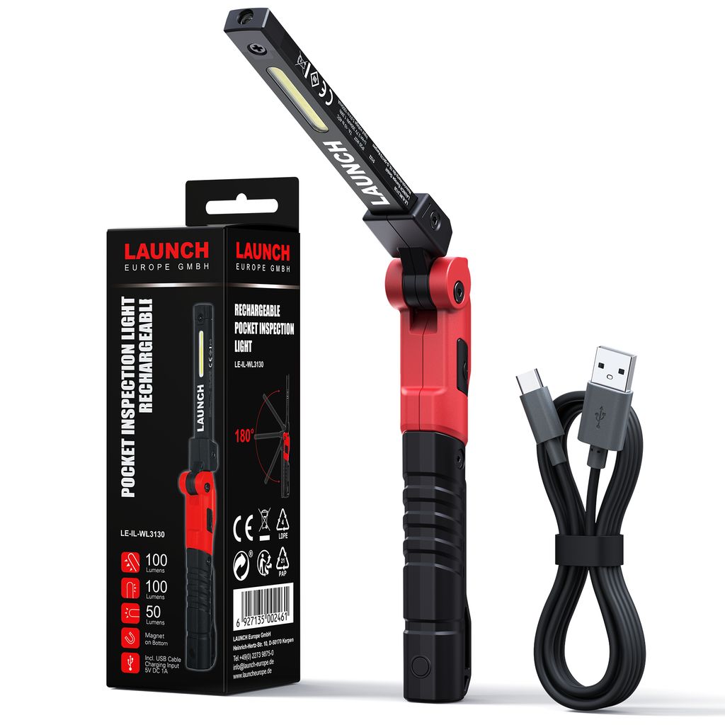 LAUNCH Taschenleuchte COB KFZ Werkstatt LED Magnet Produktbild 