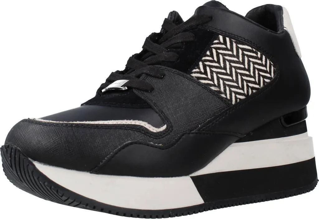 Basket Apepazza Pony Hilary Noire en Cuir Pony - Sneaker Chic de Luxe