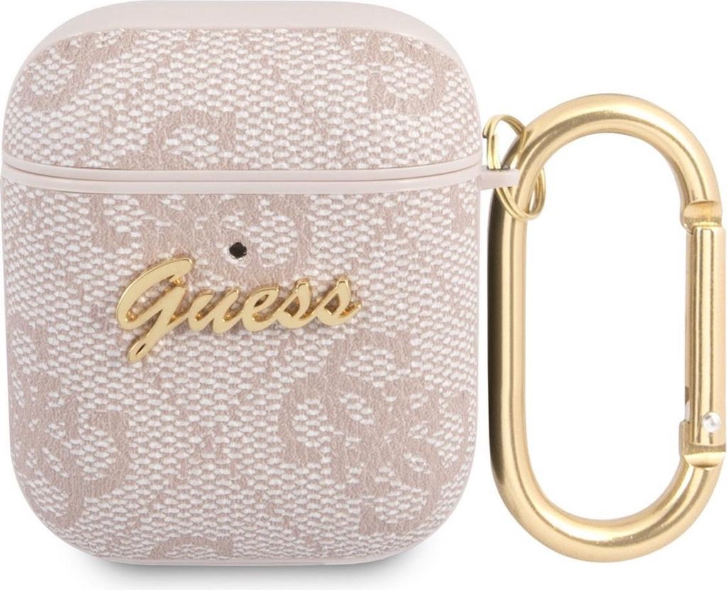 Guess Gua24Gsmp Airpods 1/2 Coverróżowy/Pink 4G Script Immagine del prodotto 