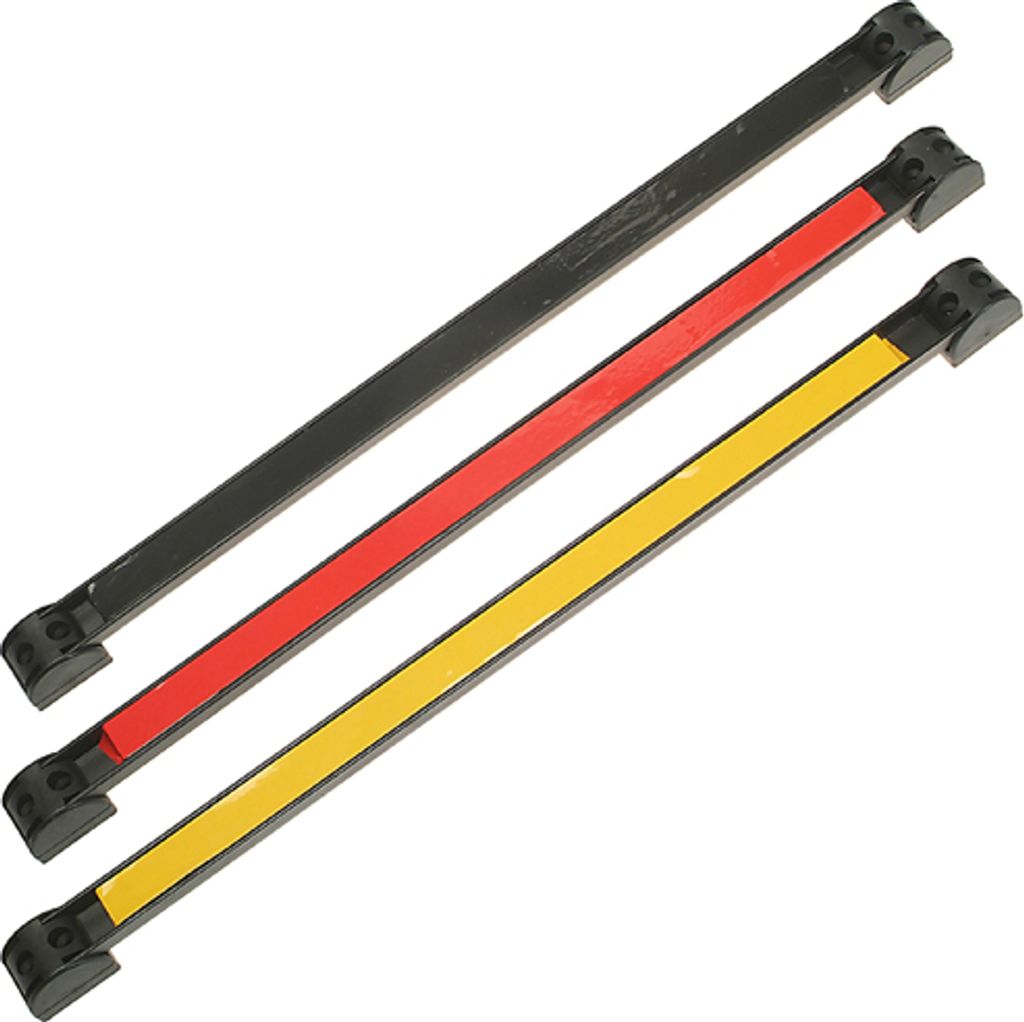 3 x Starke MAGNETLEISTE Magnetschiene m. Halter GELB ROT SCHWARZ 600mm