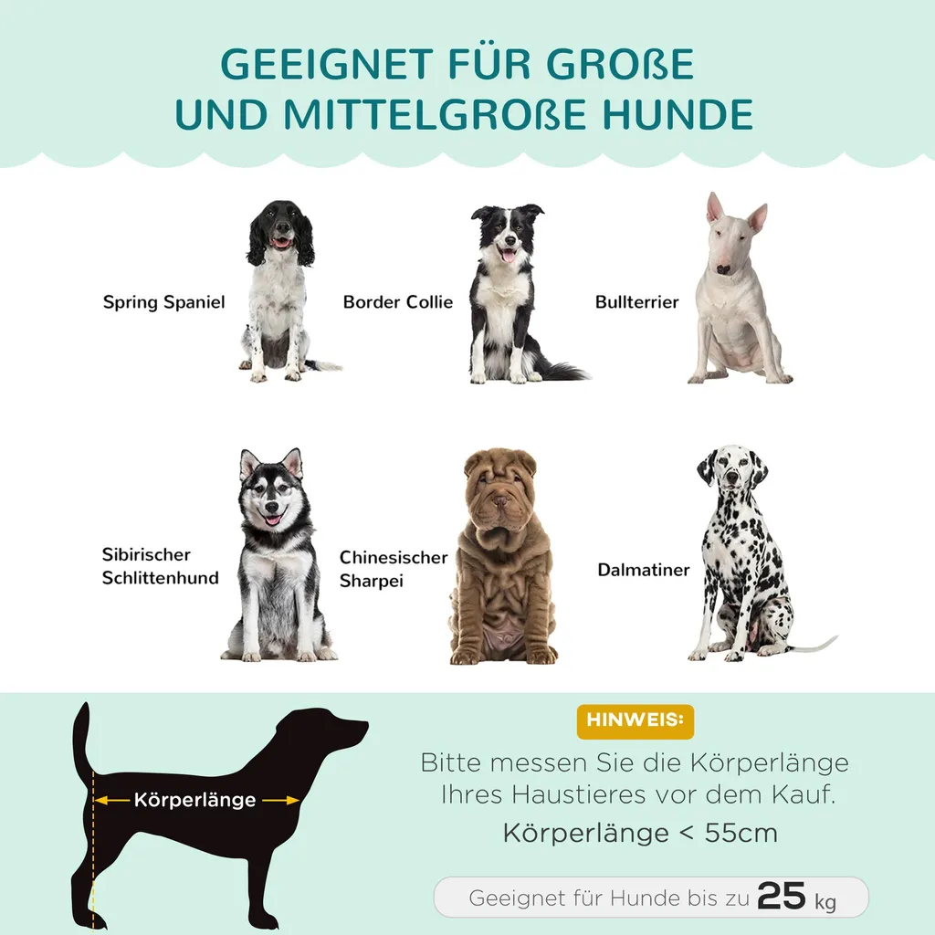 Lit pour chien surélevé anti-courants d'air, canapé design vert 98cm - 4